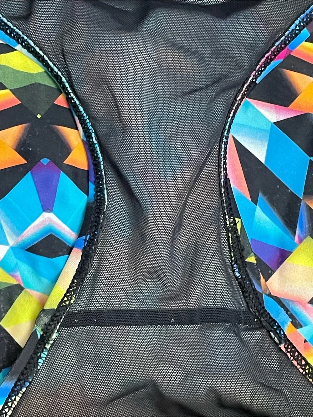 Torrid Bikini Set Size Size 1 (14/16) Multicolor Geometric Underwire High Waist